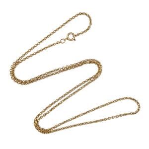 Estate 14K Yellow Gold-Filled 1.1mm Round Link Chain Necklace 18"